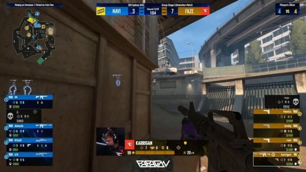 ИГРА НА ВЫЛЕТ!! Полный Матч - NAVI vs FAZE - OVERPASS | IEM Sydney 2023: Group Stage