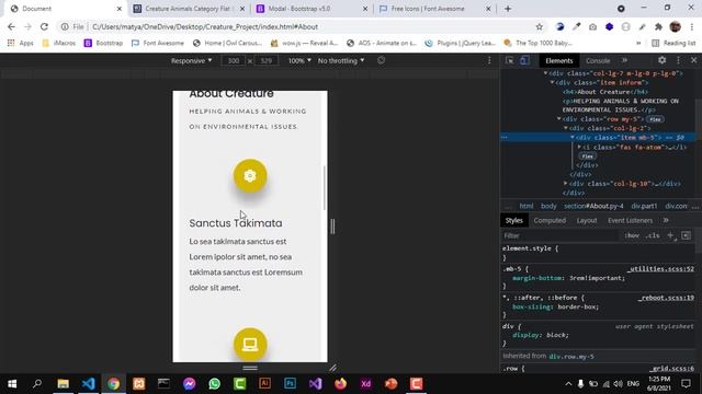 Web Project #02 Using HTML5 CSS3 Media Query Bootstrap5 #10 - About Part 1 Responsive смотреть онлайн