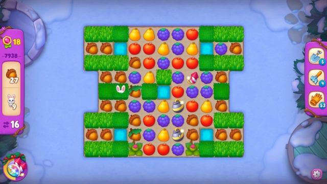 Gardenscapes Садовник #724 (уровни 7929-7946) Врата Времени, Лаборатория Джен и поход в Пещеру