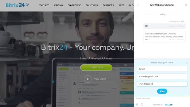 Bitrix24 Website Widget - Online Chat смотреть онлайн