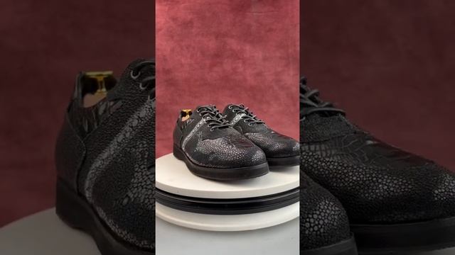 Два вида ската в сочетании с крокодилом #rrshoes #ручнаяработа смотреть онлайн