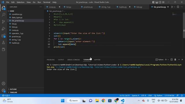 Python Lecture 11.2(List) смотреть онлайн