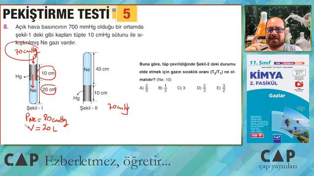 11.Sınıf Kimya - 2.Fasikül - İdeal Gaz Denklemi Soru Çözümü (Pekiştirme 5) смотреть онлайн
