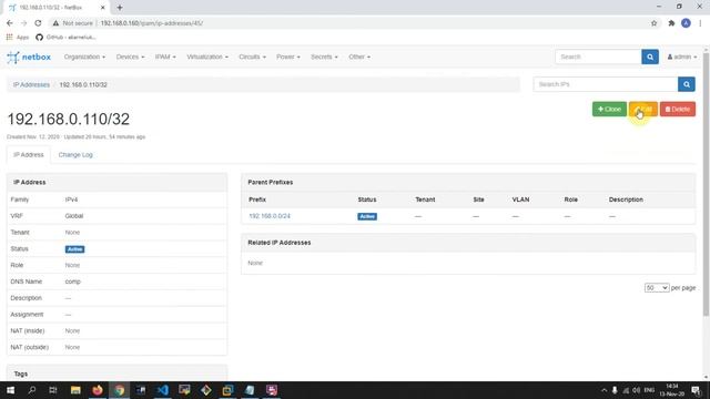 Bulk tagging items(ipadresses) in Netbox with python. смотреть онлайн