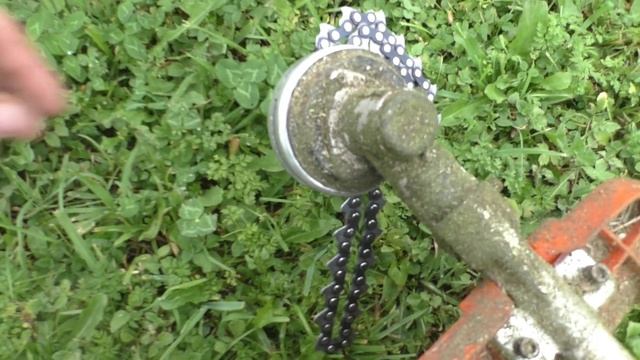 Обзор и тест головки для бензотриммера с цепью с Алиэкспресс. смотреть онлайн