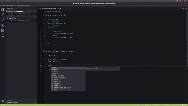 Greatest Common Divisor [C++] MATHS #2 смотреть онлайн