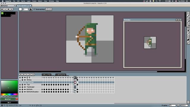 Aseprite Top Down Pixel Art Shooting Animation for Unity - Tutorial смотреть онлайн