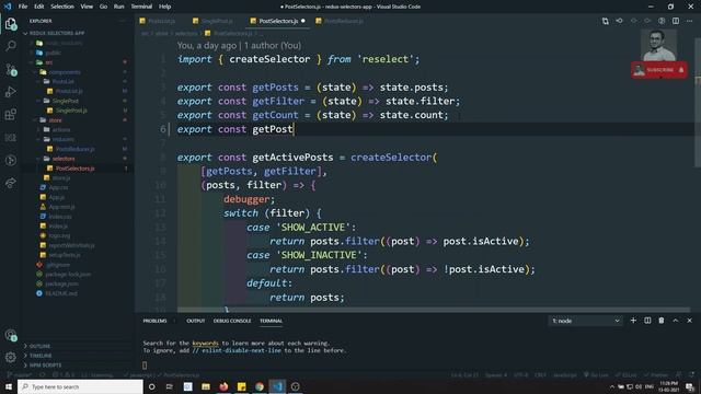 76. Accessing Props in Selectors and sharing selector across multiple Components in React Redux App смотреть онлайн