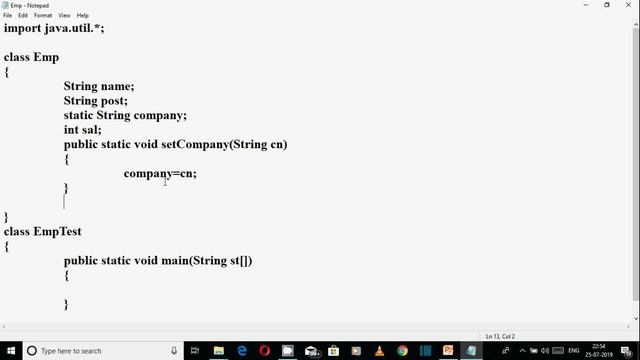 Static Members of Class in Java (हिंदी में) смотреть онлайн