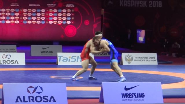 Чемпионат Европы-2018. Греко-римская борьба. Роман Власов против Виктора Немеша смотреть онлайн