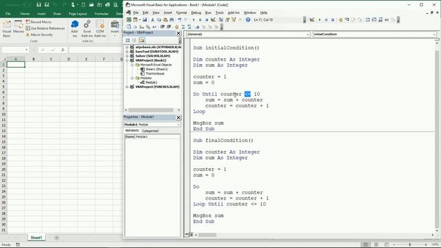 24 ENG VBA Excel Repeating code using a DO UNTIL LOOP смотреть онлайн