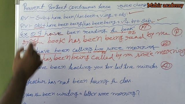 Voice change of present perfect continuous tense//active voice to passive voice #presentperfect #co смотреть онлайн