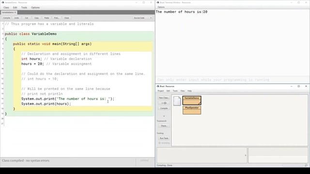 Variables and Literals смотреть онлайн