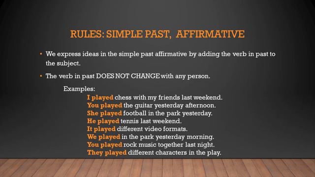 Lesson 49 Simple Past Affirmative (Pasado simple, afirmativo) смотреть онлайн