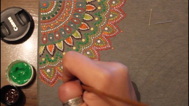 Роспись шкатулки - Точечная роспись/ Пуантилизм / Мастер класс /Dot painting / TaronAren смотреть онлайн