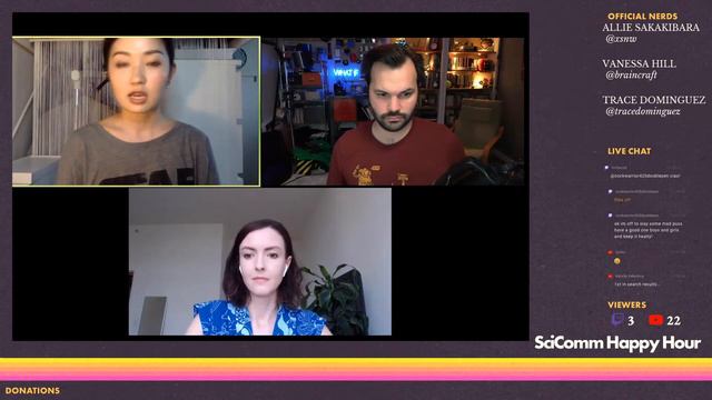 SciComm Happy Hour LIVE #13 (feat. Allie Sakakibara & Vanessa Hill) смотреть онлайн