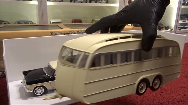 1:18 Norev Simca Chambord & Henon Camper trailer review смотреть онлайн