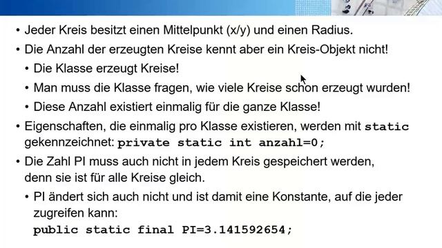 Wiederholung: Objekt, Eigenschaften, Getter, Setter, Konstruktoren in Java смотреть онлайн