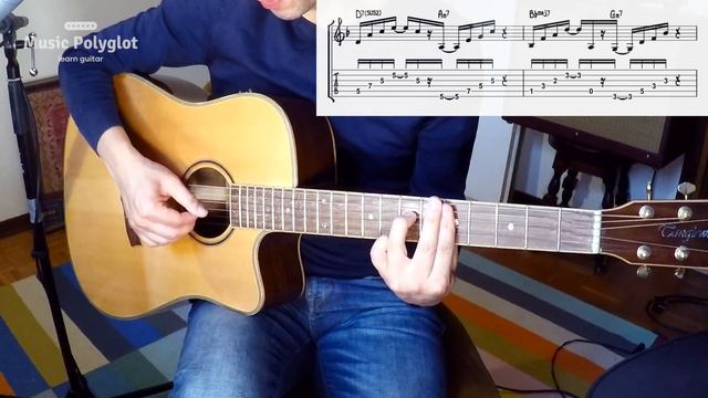 Positions - Ariana Grande - Guitar Tutorial - Recorded Part - Chords смотреть онлайн