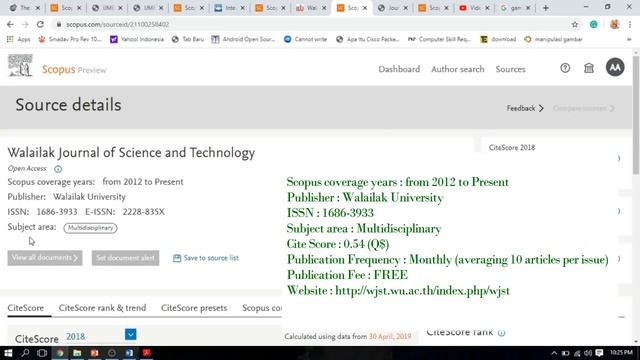 5 DAFTAR JURNAL SCOPUS GRATIS 2020 + TIPS PENTING PUBLIKASI смотреть онлайн