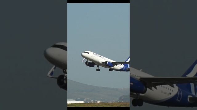 Aegean Airlines Airbus A320 takeoff at Athens Airport ATH/LGAV смотреть онлайн