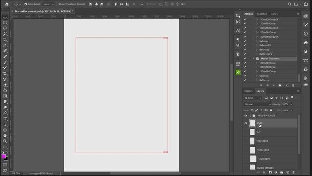 Photoshop Master Document with Guides & Actions | Photoshop Workflow | Member Download смотреть онлайн