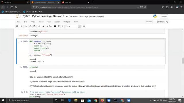 Python | Session 9 - Part 2 | User Defined Functions смотреть онлайн