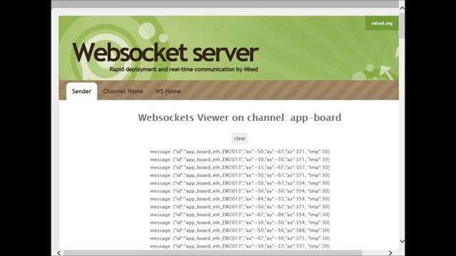 mbed websocket demo смотреть онлайн