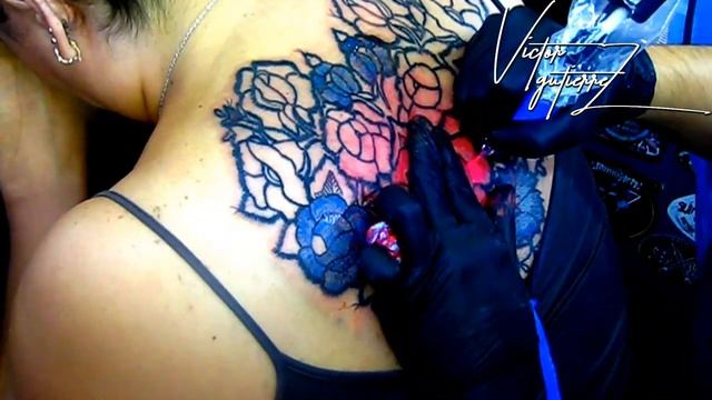 urbano tattoo mexico- tattoo timelapse estilo bordado смотреть онлайн