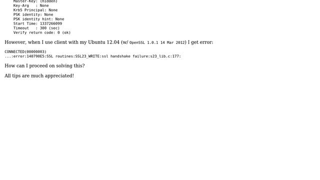 DevOps & SysAdmins: SSL routines:SSL23_WRITE:ssl handshake failure (3 Solutions!!) смотреть онлайн