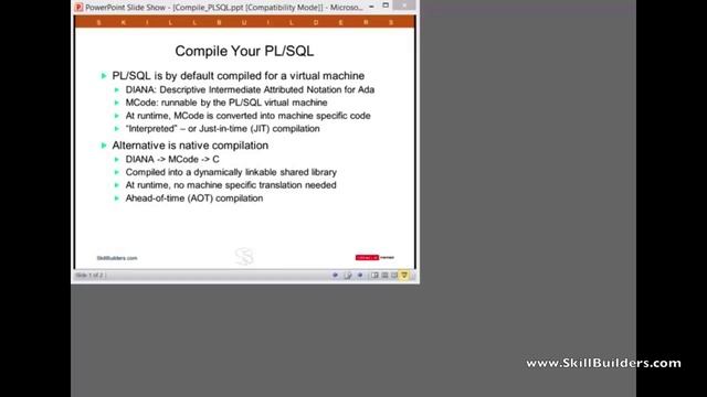 How & Why to use Oracle PL/SQL Native Compilation - Introduction Part 1 of 2 смотреть онлайн