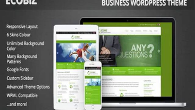 ECOBIZ - Business WordPress Theme Full Activated Working смотреть онлайн
