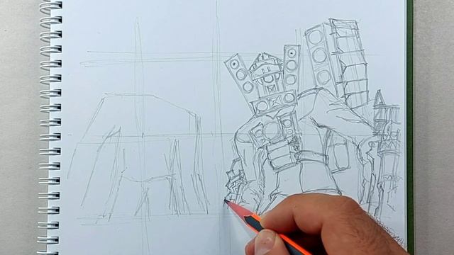 How to draw Upgraded Titan Cameraman and Speakerman (part 1) смотреть онлайн