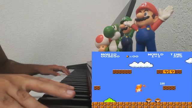Yamaha YDP 145 - Super Mario Bros Piano смотреть онлайн