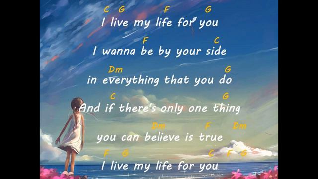 I LIVE MY LIFE FOR YOU - Firehouse (Chords & Lyrics) смотреть онлайн