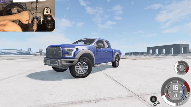 Ford RAPTOR SUSPENSION TEST - Steering Wheel + Shifter BeamNG.drive Gameplay смотреть онлайн