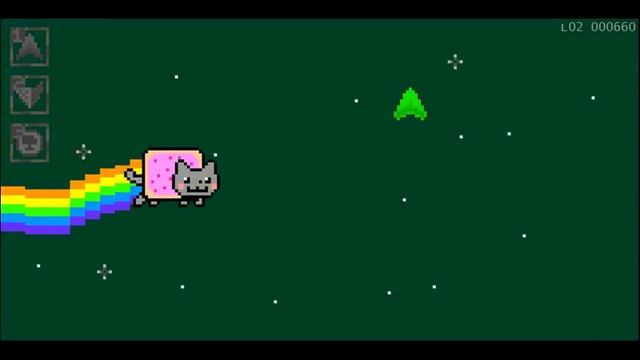 The Pop Tart Cat Game - Gameplay / tutorial (Nyan Cat) смотреть онлайн
