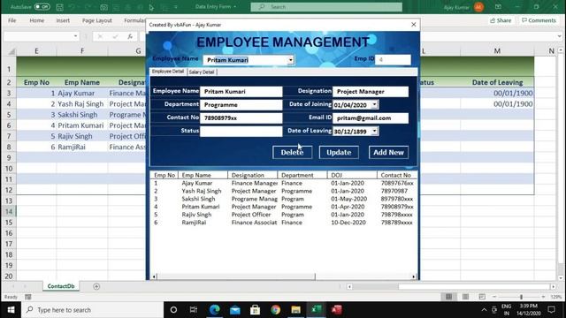 Magic of List Box | Employee Management Part-3 | In Excel | In Hindi смотреть онлайн