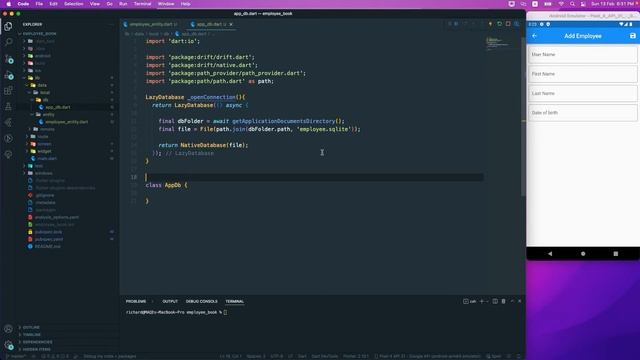 Flutter | SQLite | Drift : 9. Create Database смотреть онлайн