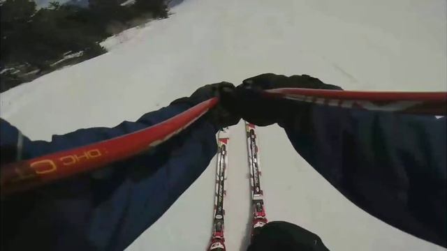 first person (POV) skiing. Erciyes ski resort. (Kask kamerasından kayak) смотреть онлайн