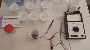 Тест электропроводности дистиллированной воды