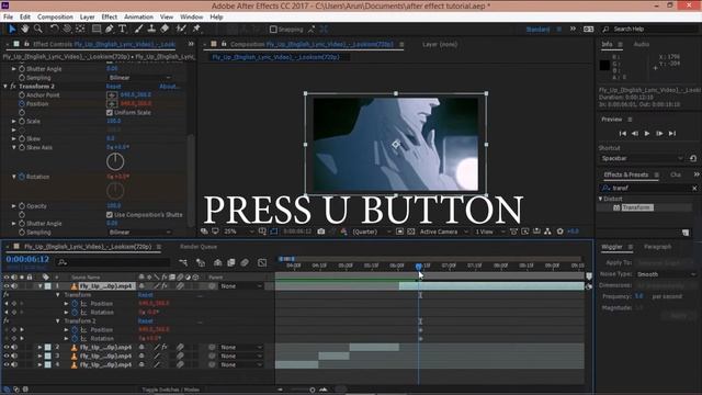 Shake effect kaise kare in after effects || shake effect tutorial || how to apply shake effect смотреть онлайн