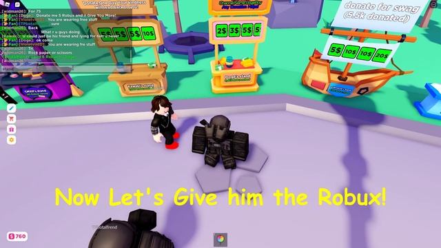 Donating 10x What People Donate Me! PLS DONATE Roblox