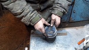 Как одеть кольца на поршень мотоблока!