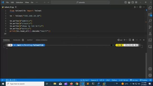 Python for Network Automation | Telnetlib 01 смотреть онлайн