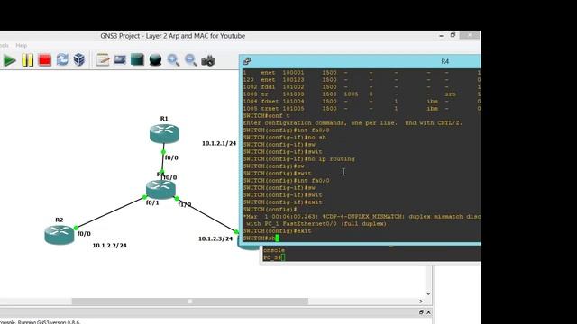 Layer 2 ARP and CAM Table using GNS3 Explained смотреть онлайн