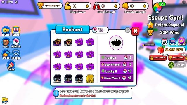 ✨КАК БЫСТРО СДЕЛАТЬ ЭНЧАНТ НА ВСЕХ ПЕТОВ В ARM WRESTLE SIMULATOR РОБЛОКС! ФАРМ ЭНЧАНТ КОИНОВ! смотреть онлайн