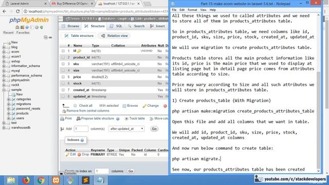 #15 Make E-commerce website in Laravel 5.6 | #26 Admin Panel | Products Attributes смотреть онлайн