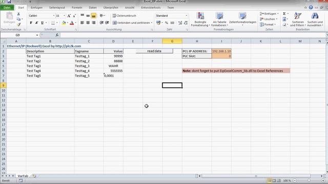 Excel read data from Rockwell PLC (ControlLogix) over Ethernet IP смотреть онлайн