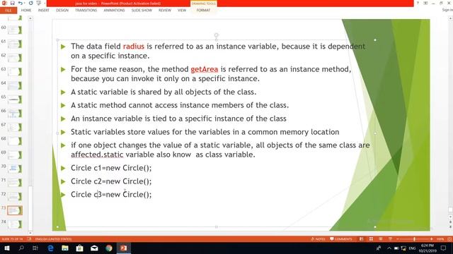 how to access java object's instance and static methods and variables theory for beginner video 21 смотреть онлайн